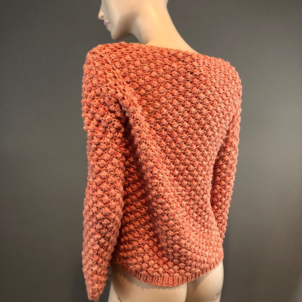 NWT Aiko Orange Knit Sweater Size XS - Picture 10 of 16